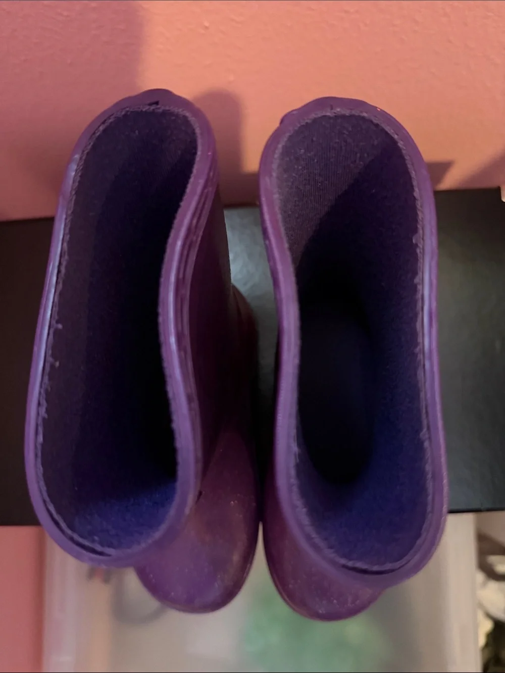 Hunter Kids Purple Glitter Rain Boots Toddler 6